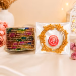 Raindrop Rainbow glass bangles with stone work.premium quality 12 piece multicolor churi multi